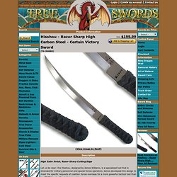 Hisshou - Razor Sharp High Carbon Steel - Certain Victory Sword