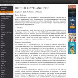 Histoire égypte antique