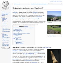 Histoire des Ardennes sous l'Antiquité
