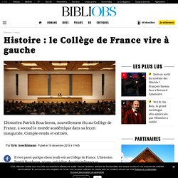 Histoire : le Collège de France vire à gauche