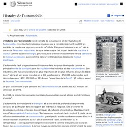 Histoire de l'automobile