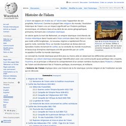 Histoire de l'islam