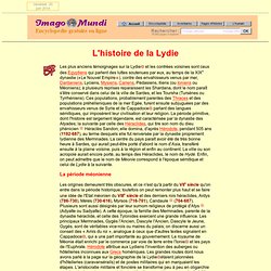 Histoire de la Lydie.