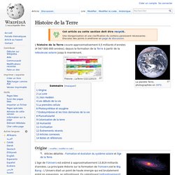 Histoire de la Terre