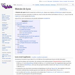 Histoire de Lyon VIKIDIA