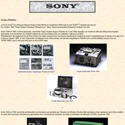 Histoire de Sony