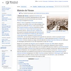 Histoire de Vienne