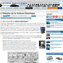 L'Histoire de la voiture electrique