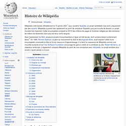 Histoire de Wikipédia