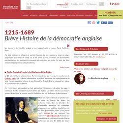 1215-1689 - Brève Histoire de la démocratie anglaise