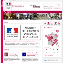 SITE WEB - Histoire des Arts (site disciplinaire Eduscol)