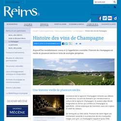 Histoire des vins de Champagne