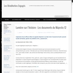 Lumière sur l'histoire : Les documents du Majestic 12