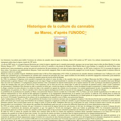 Histoire du cannabis au Maroc