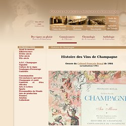 Histoire du Champagne : Histoire du champagne