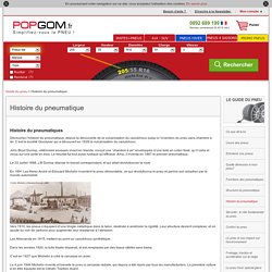 Histoire du pneumatique - POPGOM