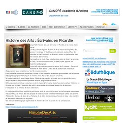 Histoire des Arts : Écrivains en Picardie