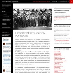 Histoire de l'éducation populaire