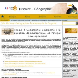 Site Histoire-Géographie Académie de la Guyane