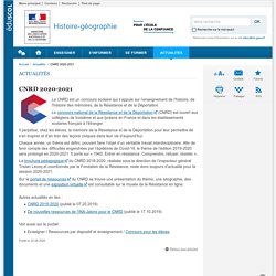 CNRD 2020-2021 - Histoire-géographie - Éduscol