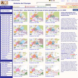 Histoire de l'Europe - Atlas historique périodique Euratlas