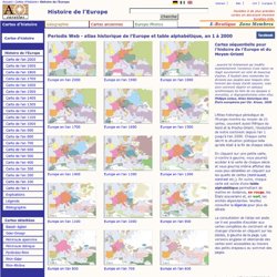 Histoire de l'Europe - Atlas historique périodique Euratlas