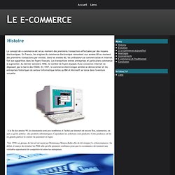 Histoire - Le e-commerce