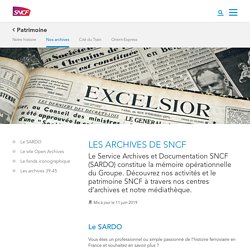 Histoire : les archives de SNCF