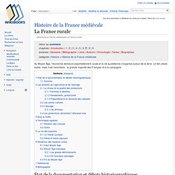 Histoire de la France médiévale/La France rurale