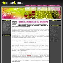 Histoire moderne du graffiti