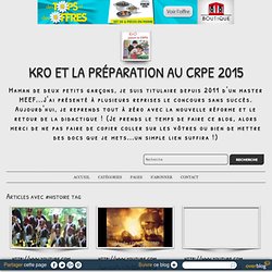 histoire - KrO et la préparation au CRPE 2015