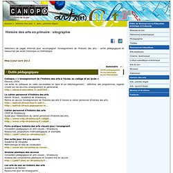Histoire des arts en primaire : sitographie - CRDP de l'académie de Dijon