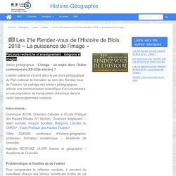 Les 21e Rendez-vous de l’Histoire de Blois 2018 « La puissance de l’image »