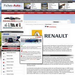 Histoire Renault - ...