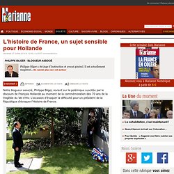 L'histoire de France, un sujet sensible pour Hollande
