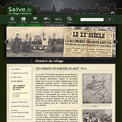 Histoire du village - Les Combats de Rabosée