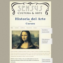 Historia del Arte ￼ Cursos
