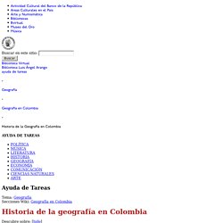 Historia de la Geografía en Colombia