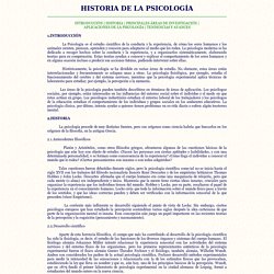HISTORIA DE LA PSICOLOGIA
