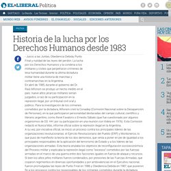 Historia de la lucha por los Derechos Humanos desde 1983 - El Liberal
