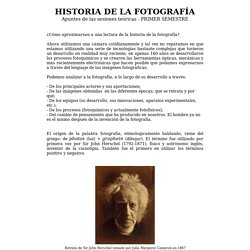 Historia de la Fotografía (orígenes)