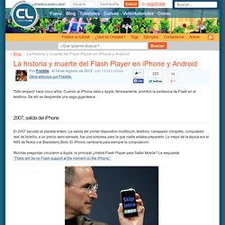La historia y muerte del Flash Player en iPhone y Android