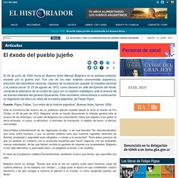 El éxodo del pueblo jujeño