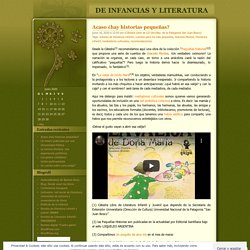 DE INFANCIAS Y LITERATURA :Blog de la Cátedra Libre de Literatura Infantil y Juvenil de la U.N.P.S.J.B