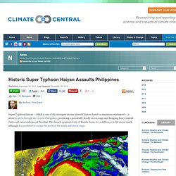 Historic Super Typhoon Haiyan Assaults Philippines
