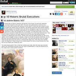 Top 10 Historic Brutal Executions list