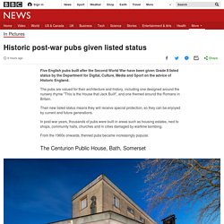Historic post-war pubs given listed status