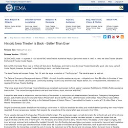 Historic Iowa Theater Is Back - Better Than Ever