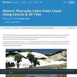 Historic Pharsalia Cabin Point Cloud Using Cesium & 3D Tiles
