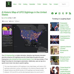 A Historic Map of UFO Sightings in the United States